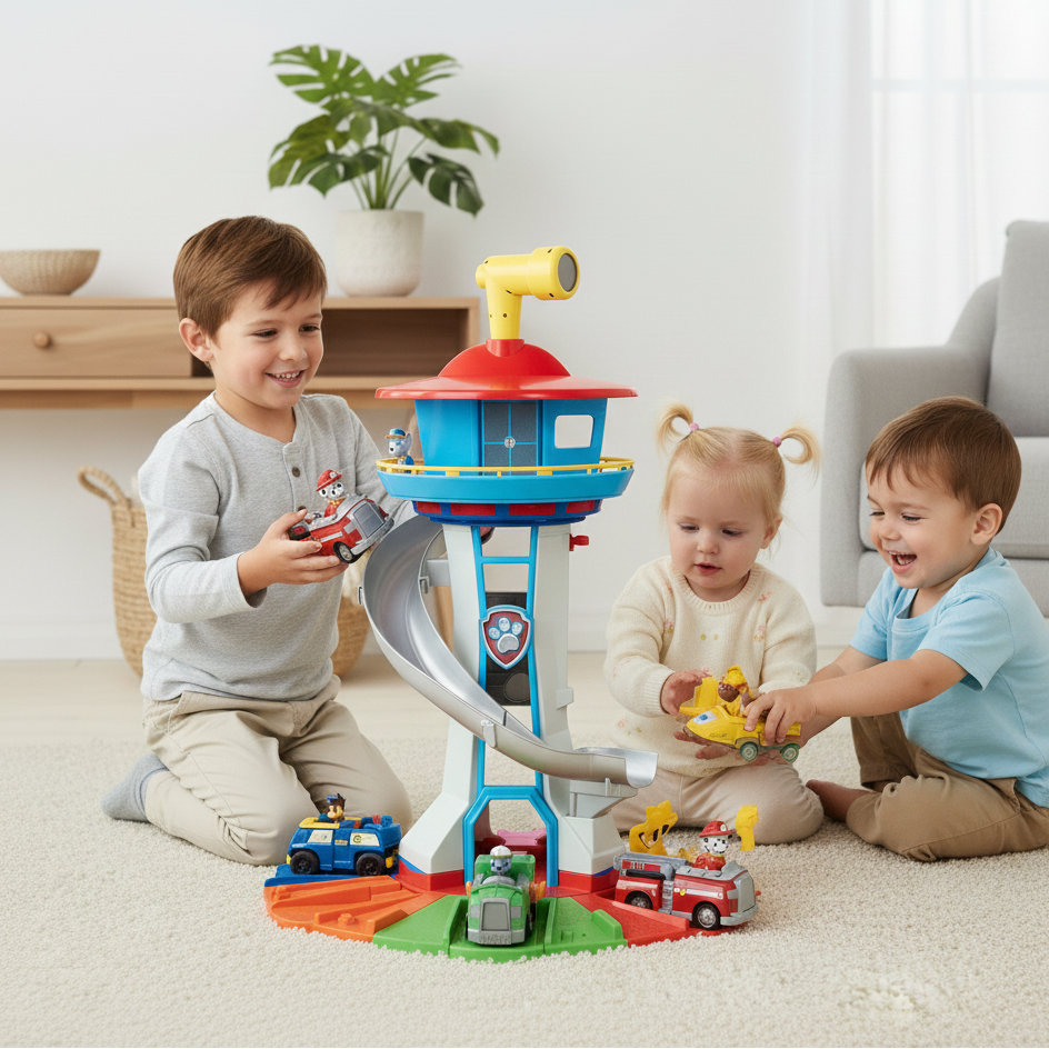 Kids Playset With Slide Tower