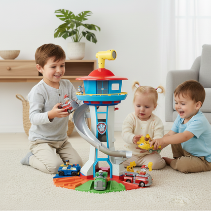 Kids Playset With Slide Tower